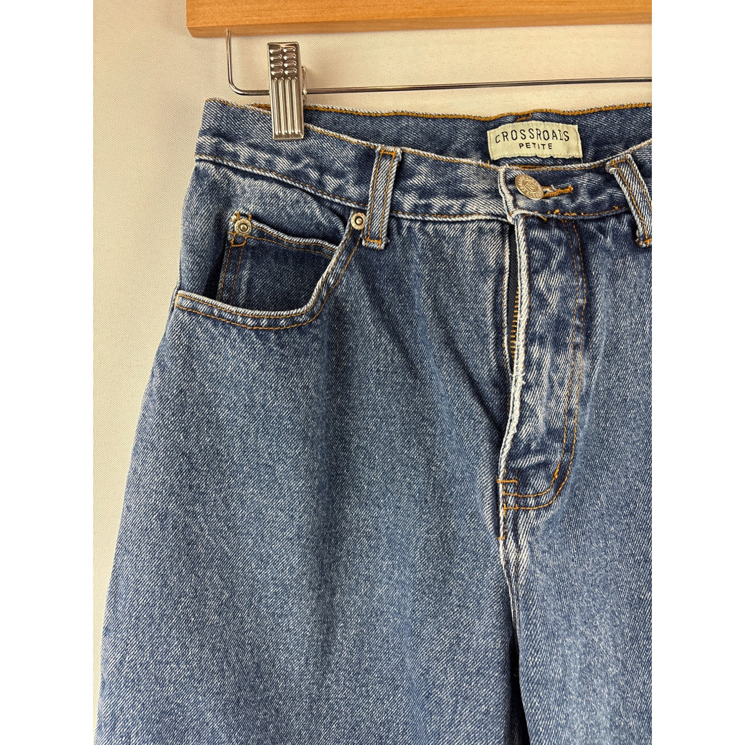 Vintage Crossroads Petite 6 High-Waisted Light Wash Denim Jeans