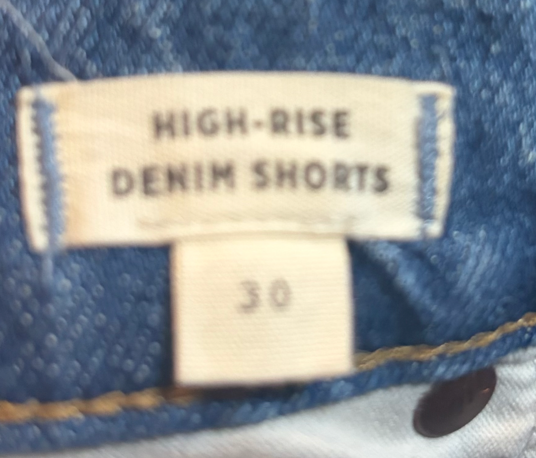Madewell High Rise Denim Cutoff Shorts Size 30/10 Frayed Hem Daisy Dukes Western