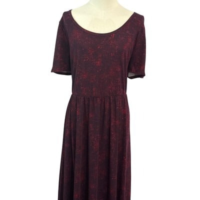 LulaRoe Women’s Galaxy Print Dress Size 3XL – Pink Stars Casual Swing Dress