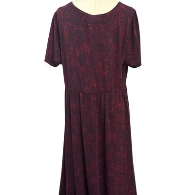 LulaRoe Women’s Galaxy Print Dress Size 3XL – Pink Stars Casual Swing Dress