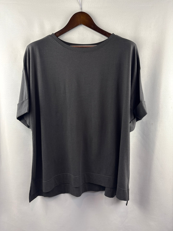 Women’s LOGO Principles XL Charcoal Gray Short Sleeve Shirt