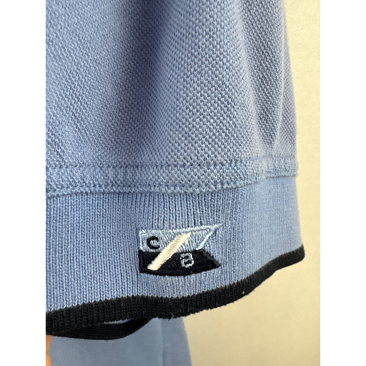 Men’s Vintage Cutter & Buck Large Light Blue Polo Shirt w/ Navy Accents