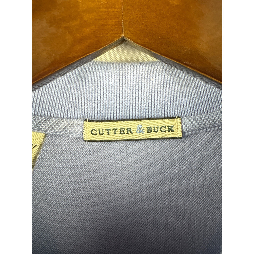 Men’s Vintage Cutter & Buck Large Light Blue Polo Shirt w/ Navy Accents
