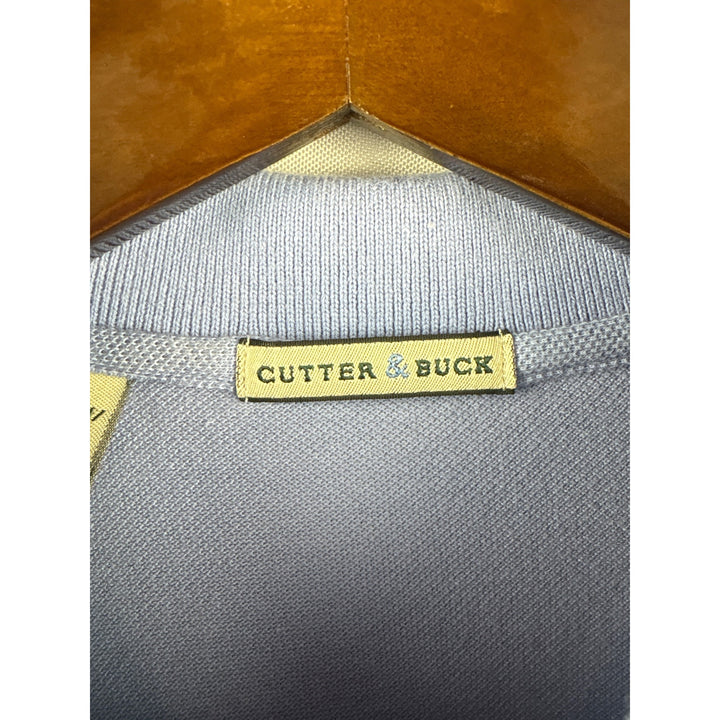 Men’s Vintage Cutter & Buck Large Light Blue Polo Shirt w/ Navy Accents