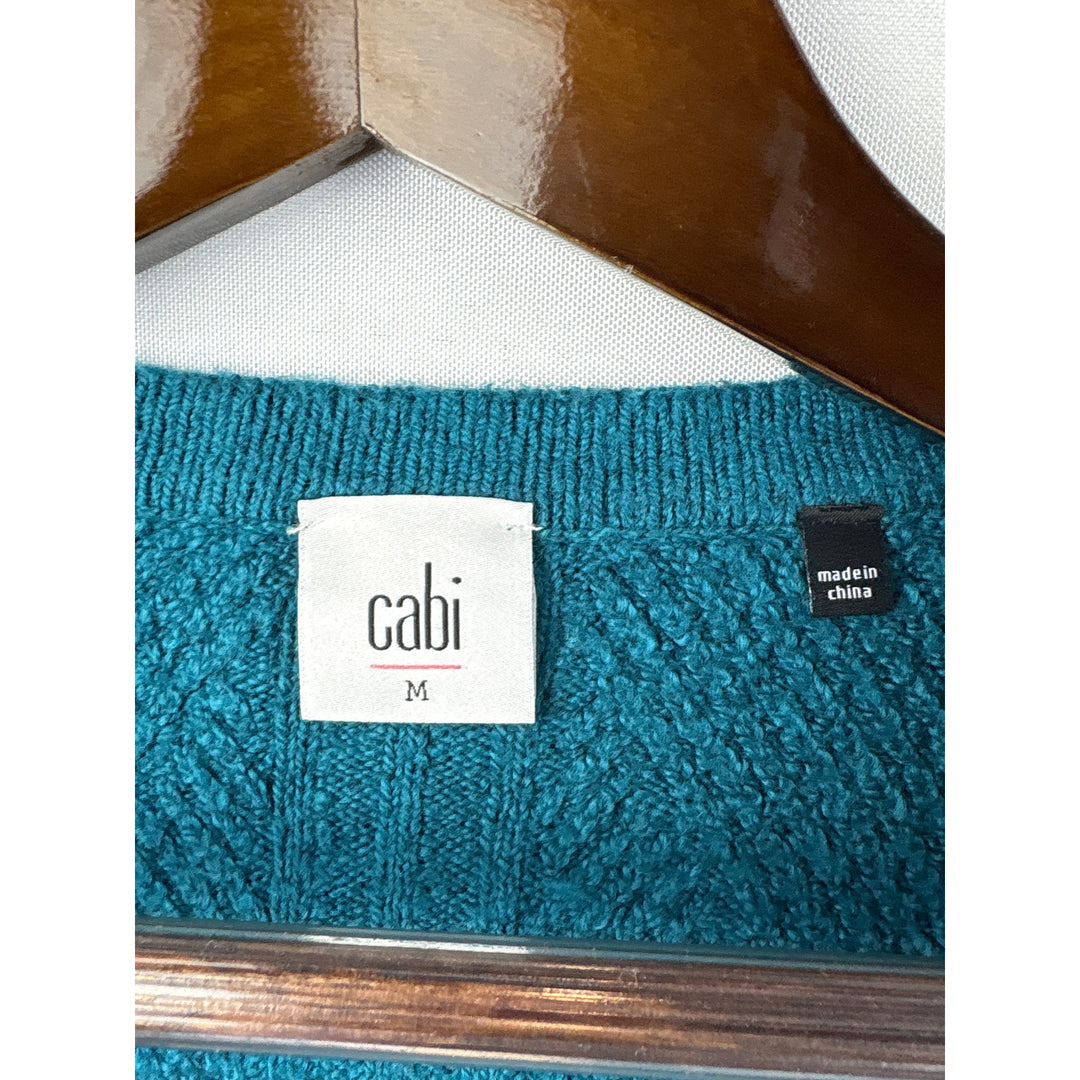 Women’s Cabi Medium Dark Teal Button Up Cardigan