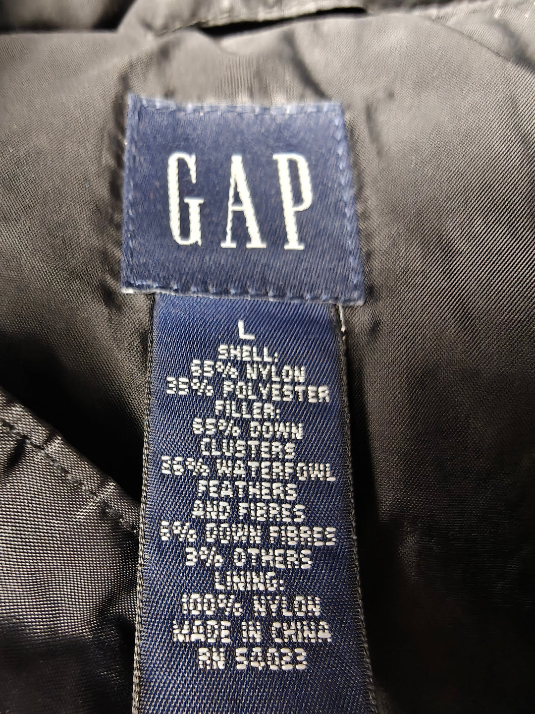 Womens Gap Puffer Vest Blue Large