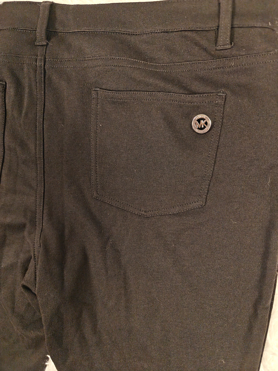 Womens Michael Michael Kors Skinny Pants Black Size 14
