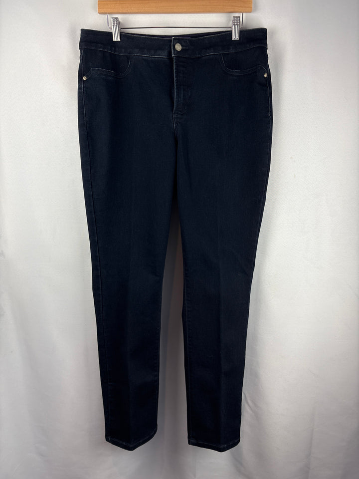 Women’s Not Your Daughters Jeans Size 14 Dark Blue Jeggings