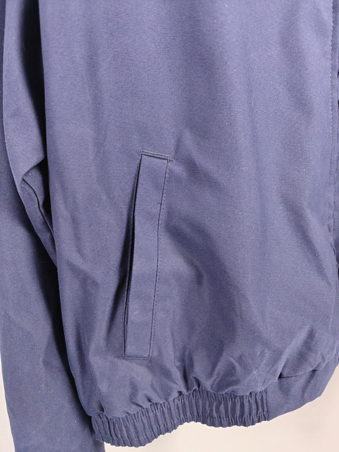 Polo Ralph Lauren Men Harrington Jacket Navy Blue Cotton Blend Size XL