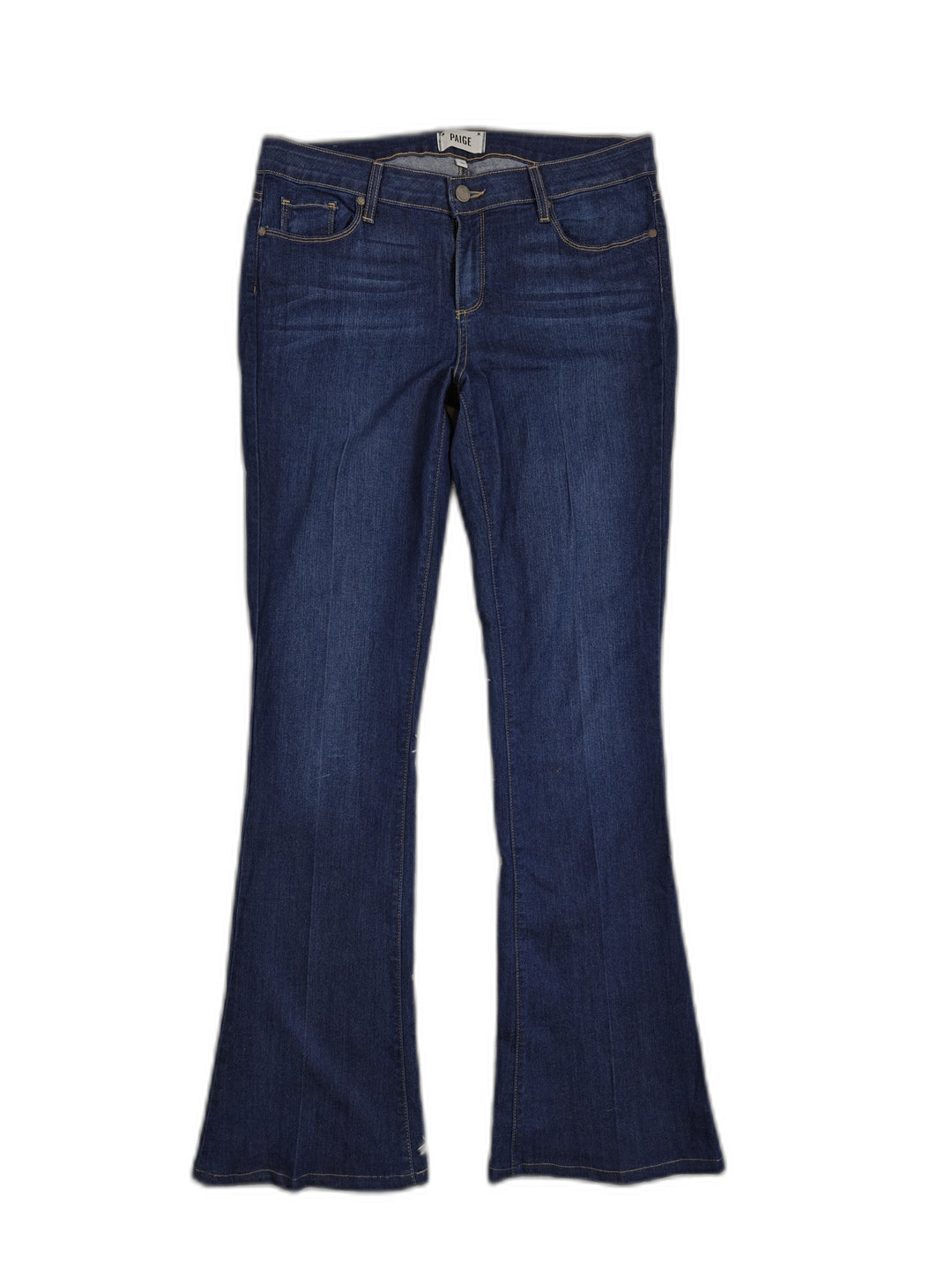 Paige Lou Lou Premium Medium Blue Flare Jeans Size 32