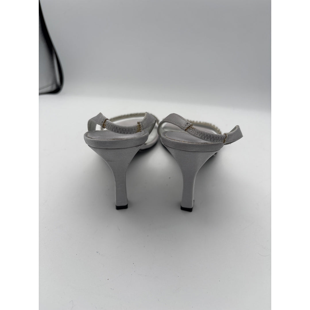 Women’s Jennifer Moore Size 7.5 Silver Slingback Heels