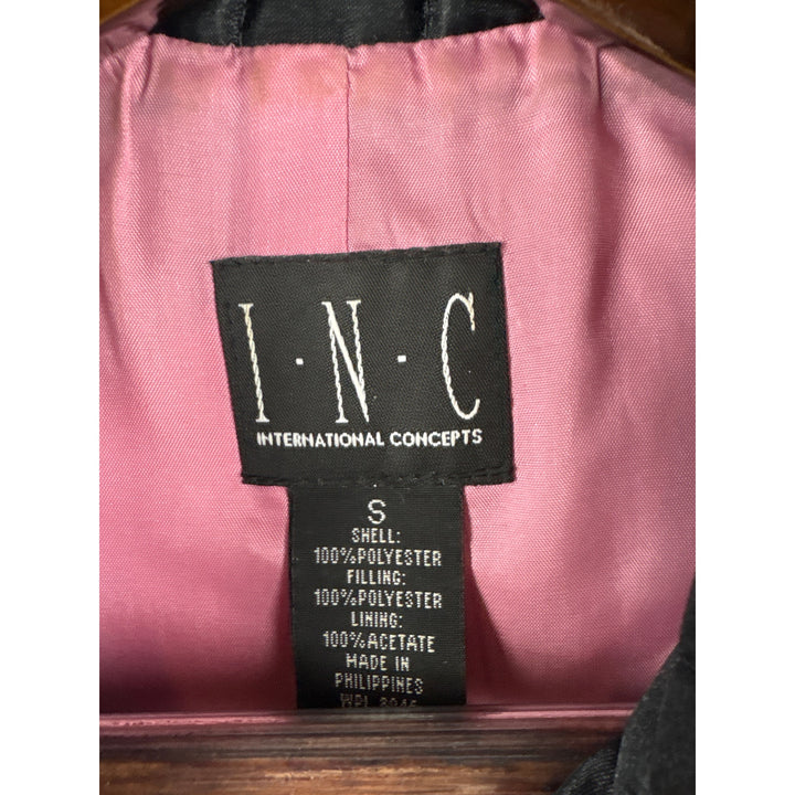 Women’s I.N.C Small Black Puffer Peacoat