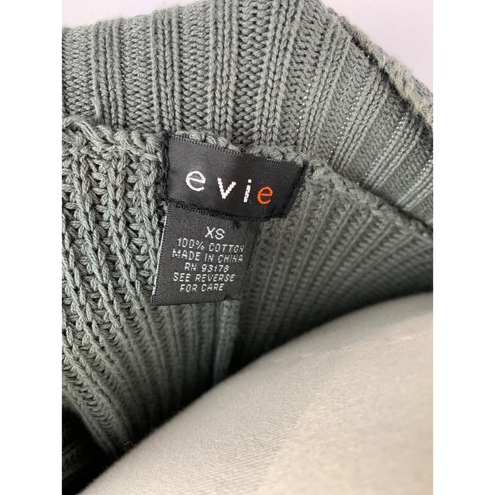 Evie Knit Belted Cardigan Sweater In Heather Gray XS