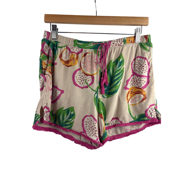 Women’s Soma Small Tan Fruit Patterned Sleep Set