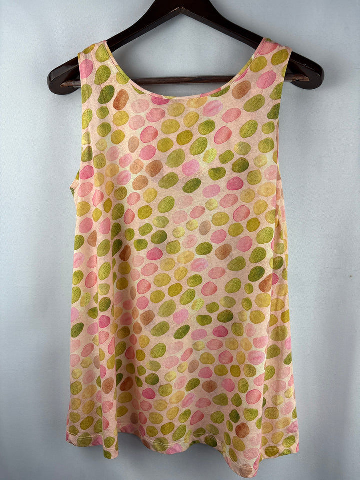 Women’s Gudrun Sjödén Medium Peach Patterned Sleeveless Blouse