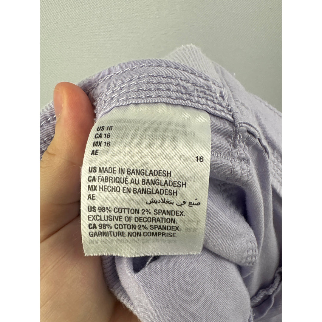 Women’s Style & Co Size 16 Lilac Cargo Capris