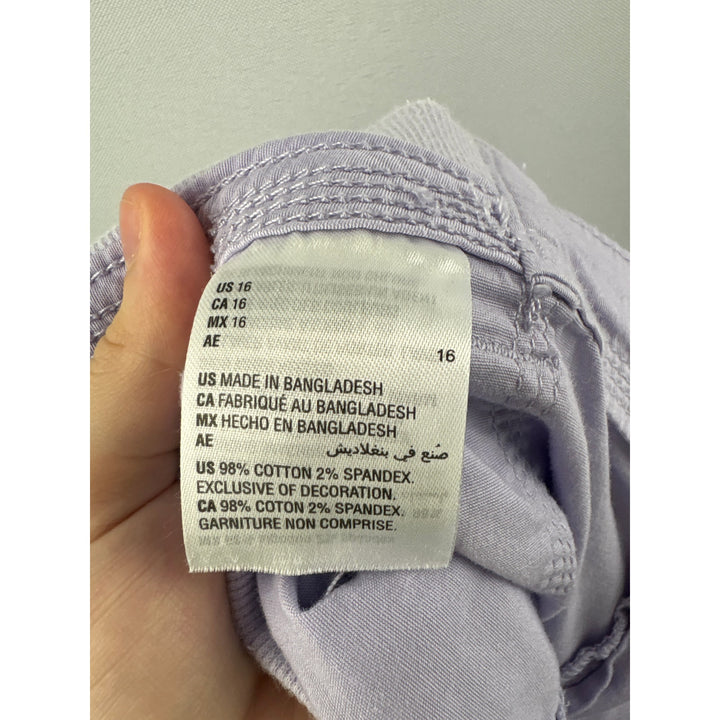 Women’s Style & Co Size 16 Lilac Cargo Capris