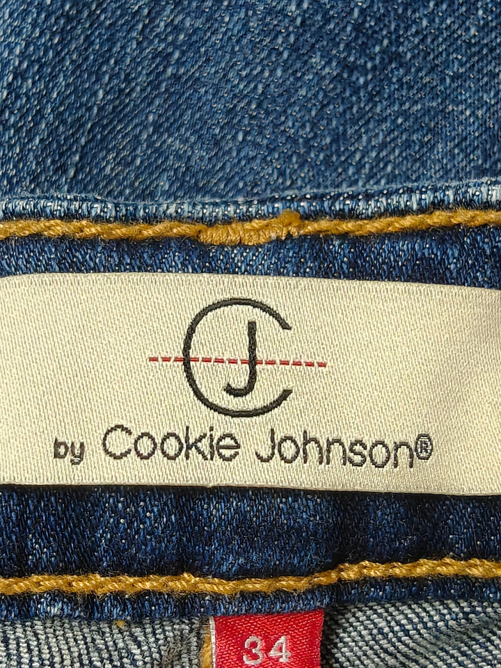 Womens CJ by Cookie Johnson Skinny Jeans Blue Size 34