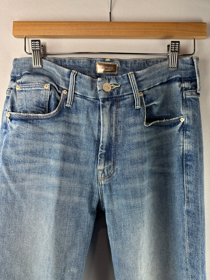 Womens Mother The Looker Ankle Step Fray Jeans Size 27