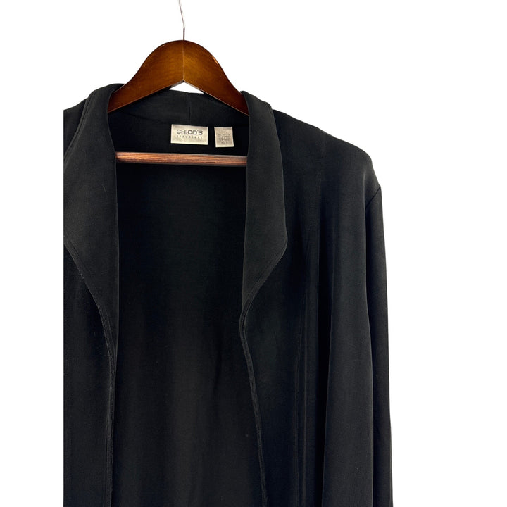 Women’s Chico’s Size 3 Black Cardigan Sweater