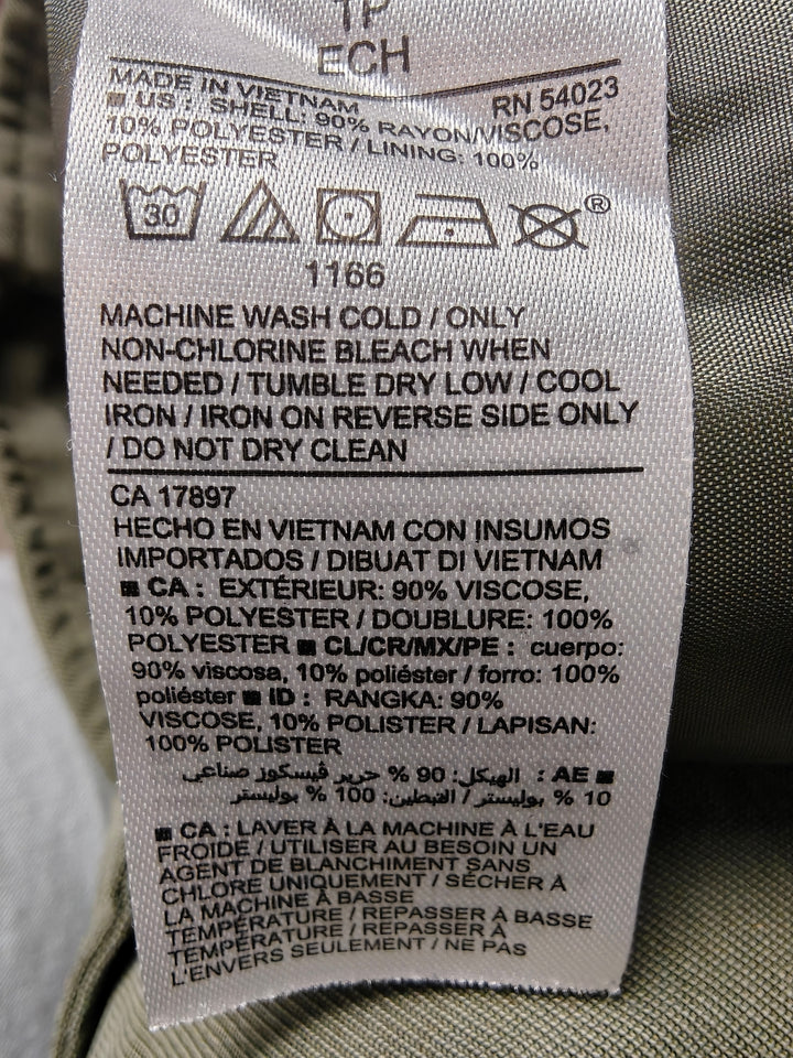 Womens Old Navy Utility Jacket Olive Green Size XS