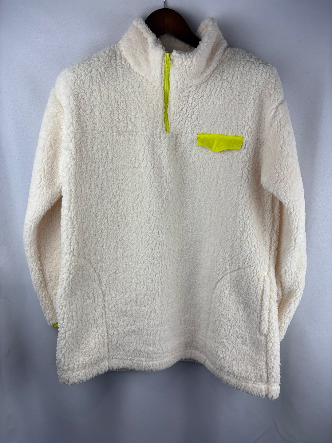 Women’s KoolaBurra Medium Cream Half Zip Sherpa