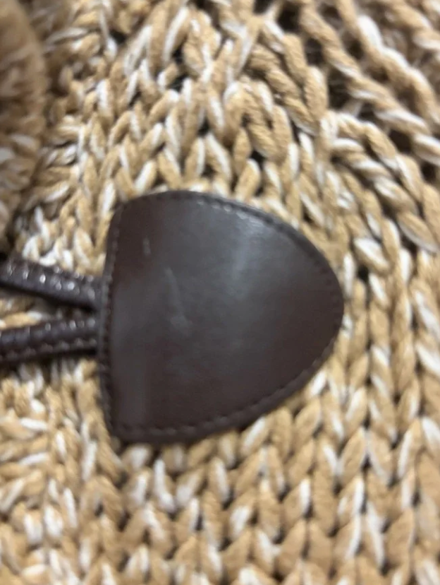 Michael Kors Chunky Knit Toggle Cardigan Cape XS Oversized Zip Quiet Luxury