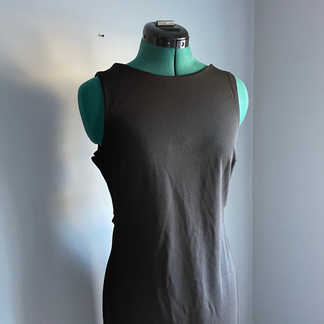 Lulu's Formal Low Back Cutout Cocktail Maxi Dress Minimalist NWT size L