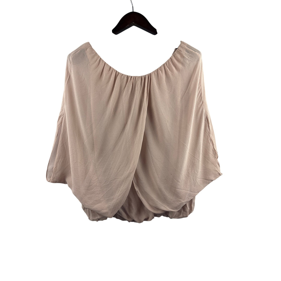 Women’s Hinge Size 1 Peachy Nude Flowy Blouse