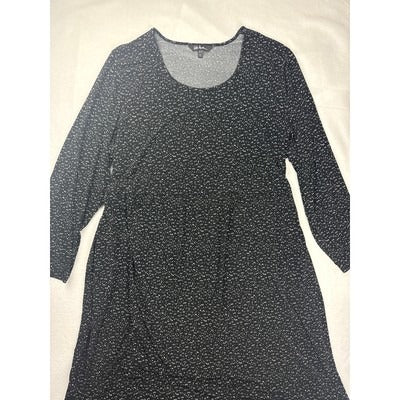 Women’s Ulla Popken Black Speckled Gown Sz 28/30