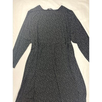 Women’s Ulla Popken Black Speckled Gown Sz 28/30
