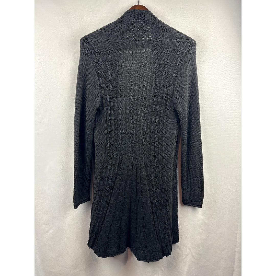 Women’s NY Collection Small Black Long Cardigan