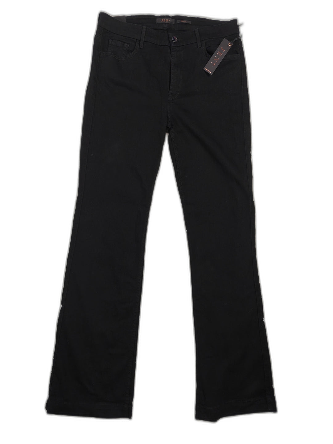 JEN7 Womens Black Trouser Jeans Size 14 Stretch Denim NWT