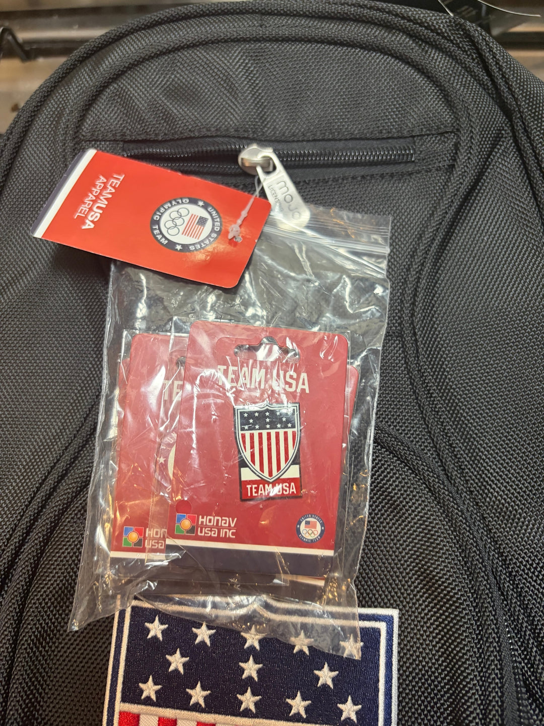 MOJO Team USA Olympic Backpack NWT Black Official Licensed Travel School Bag