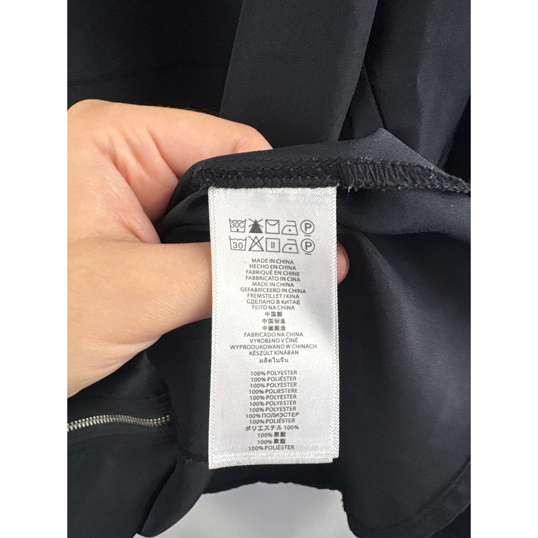 Women’s Michael Michael Kors Large Black Zip-Up Blouse