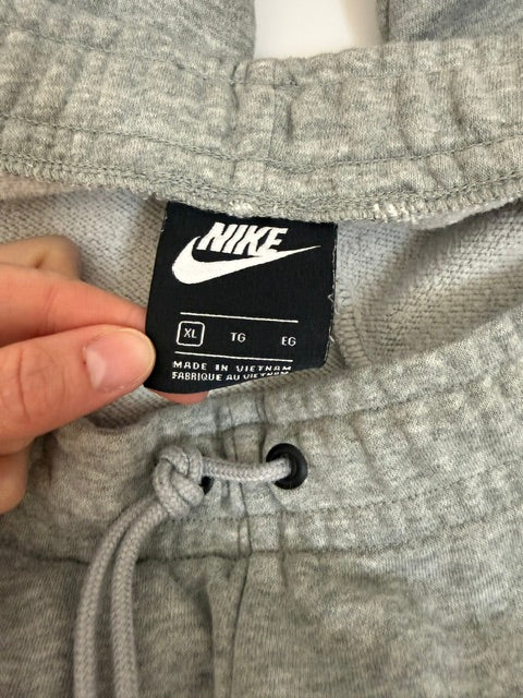 Nike Classic Gray Cotton Blend Drawstring Jogger Sweatpants XL