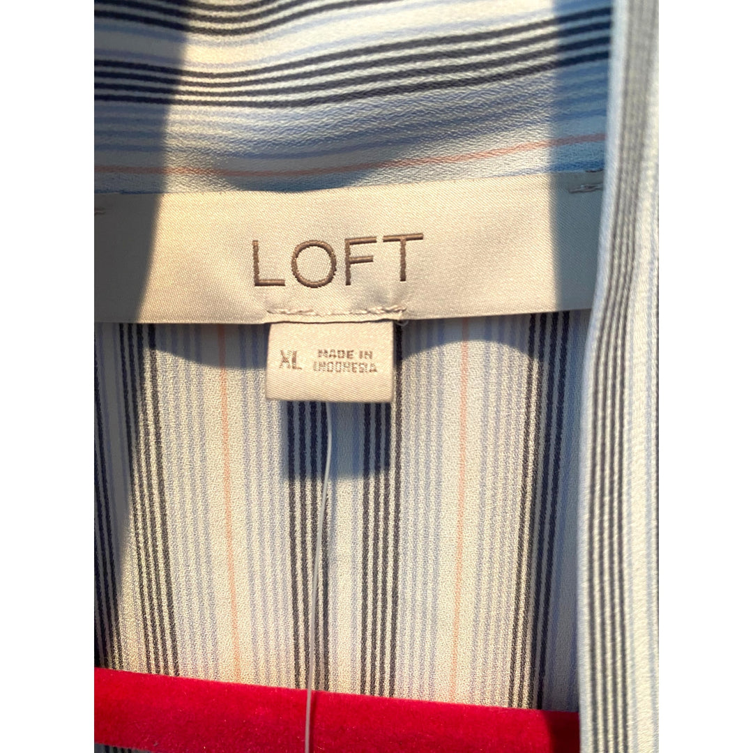 Loft Women's Blouse with Tie Front Size XL