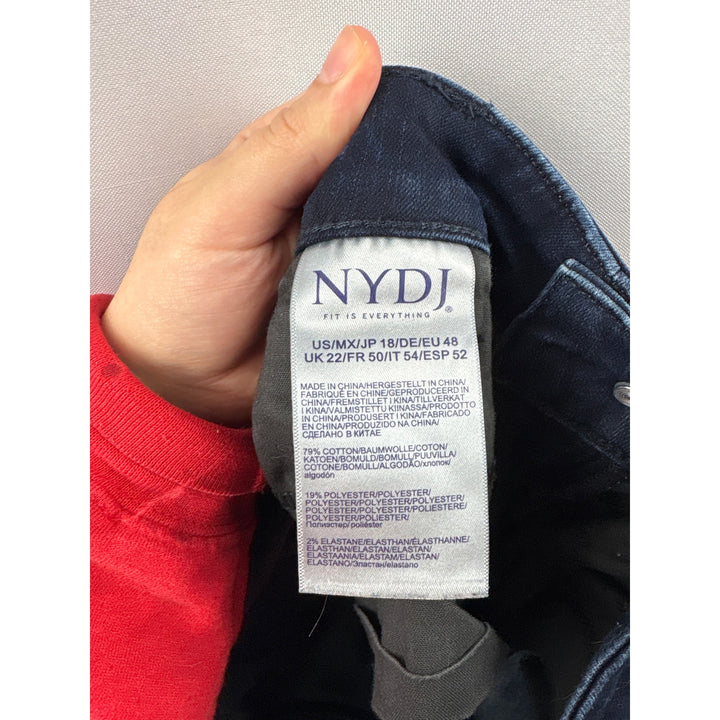 Women’s NYDJ Size 18 Dark Wash Blue Wide Leg Jeans