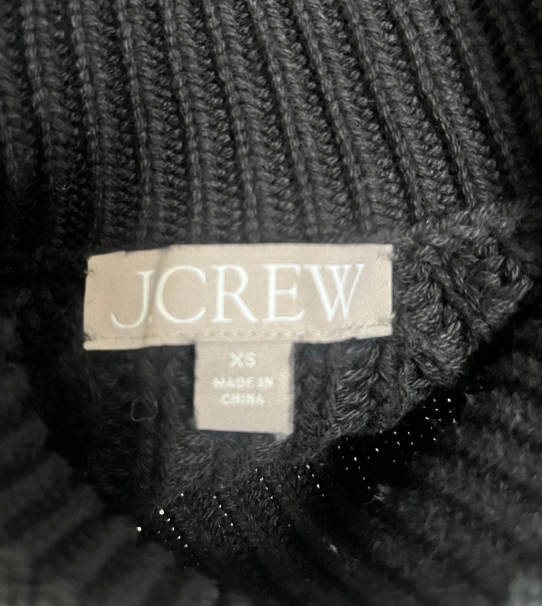 Women’s J.Crew Charcoal Black Roll neck Sweater XS