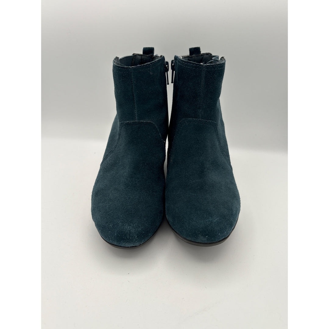 Clarks Womens Size 7 Wedge Ankle Boots With Zipper