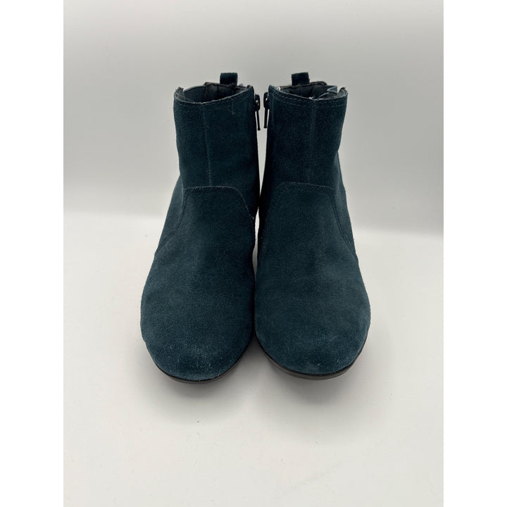 Clarks Womens Size 7 Wedge Ankle Boots With Zipper