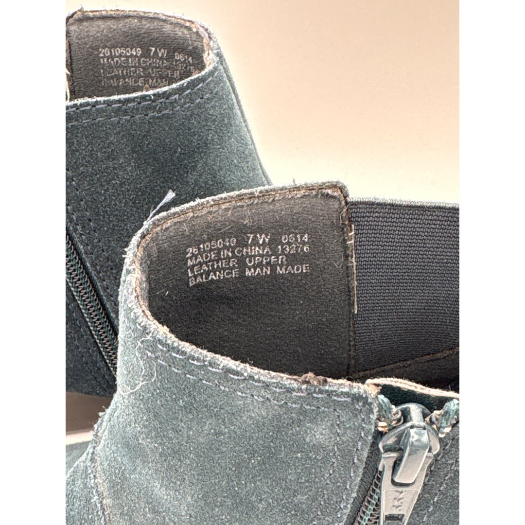 Clarks Womens Size 7 Wedge Ankle Boots With Zipper