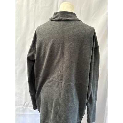 Women’s Eddie Bauer Dark Grey Open front Sweater Sz L