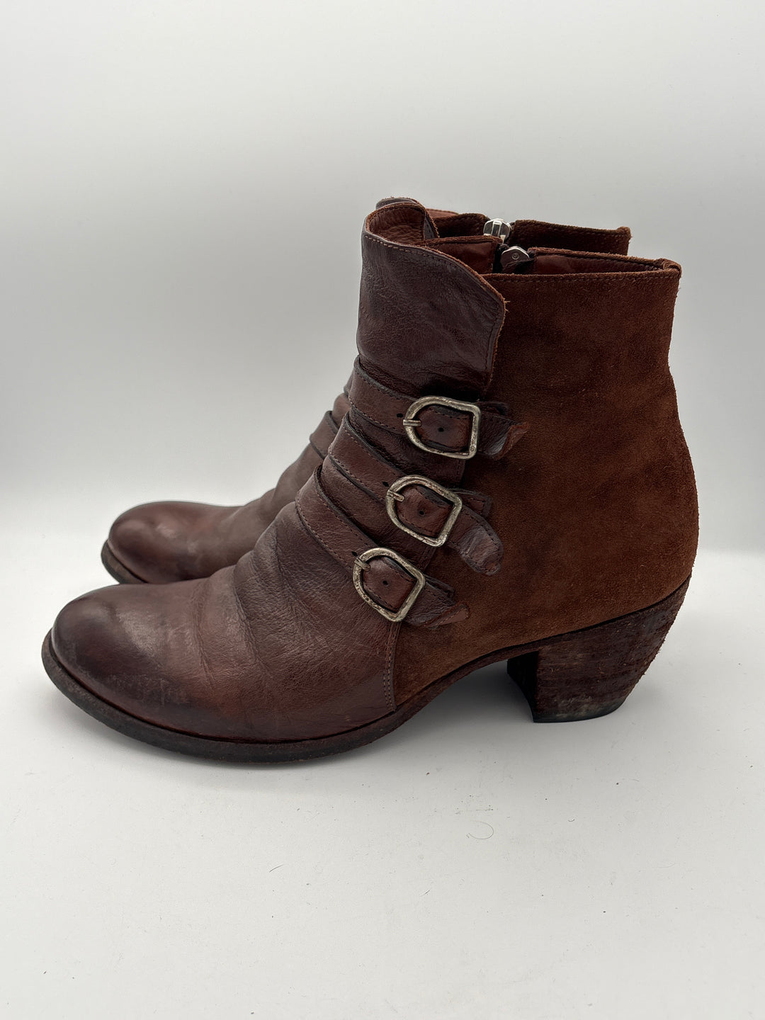 Women’s Officine Creative Size 9.5 Brown Leather Ankle Boots