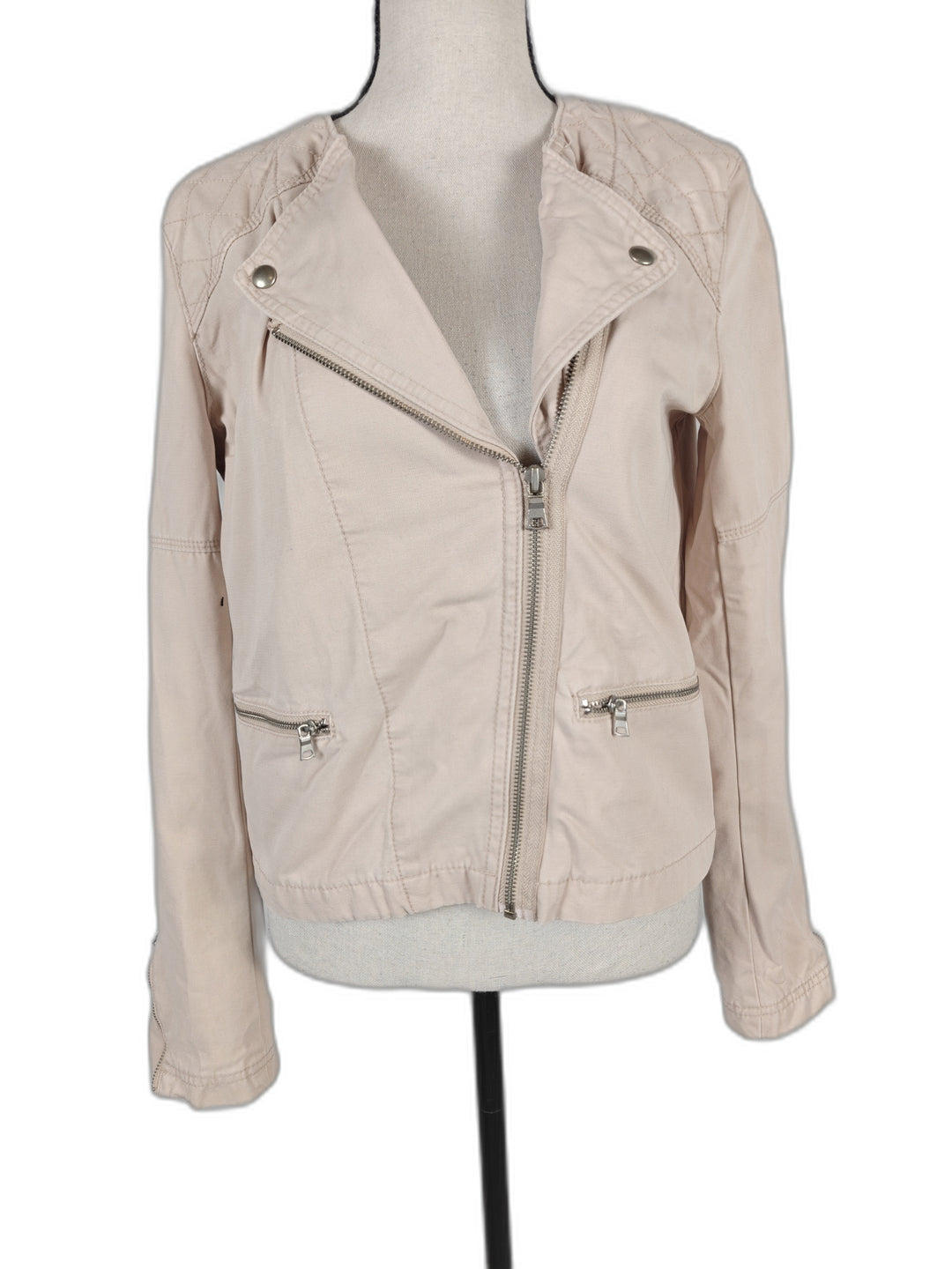 Womens Gap Moto Jacket Blush Pink Size 6