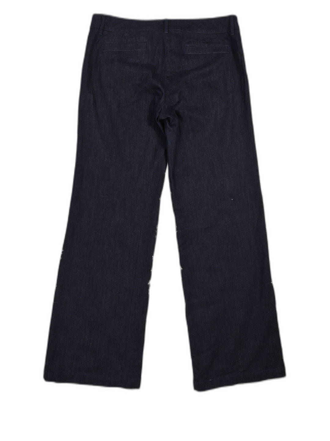 Womens Banana Republic Wide Leg Pants Dark Blue Size 31L