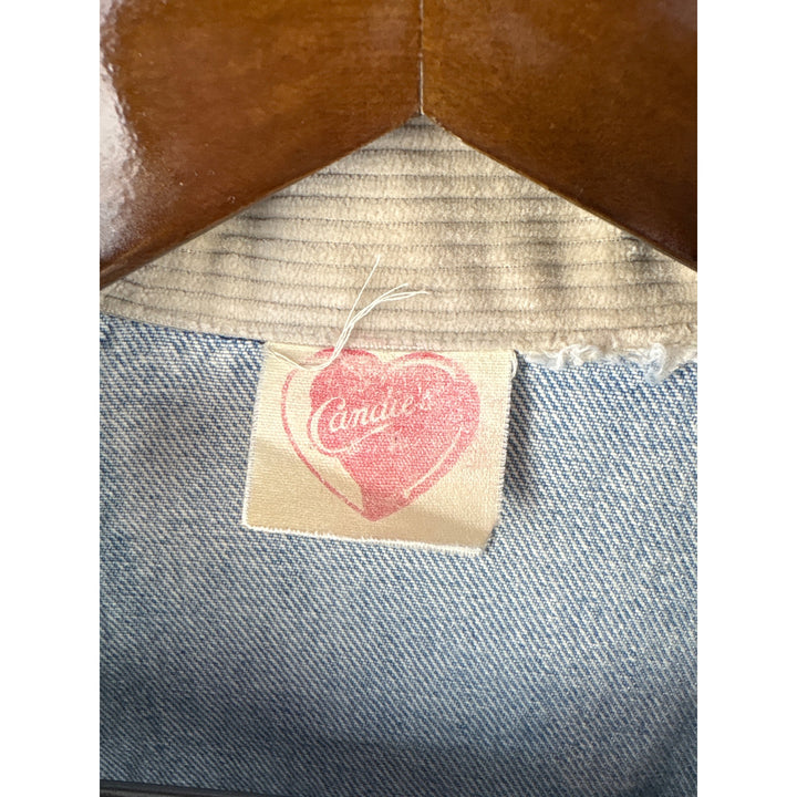 Women’s Candies Light Blue Jean Jacket w/ Cream Corduroy Collar