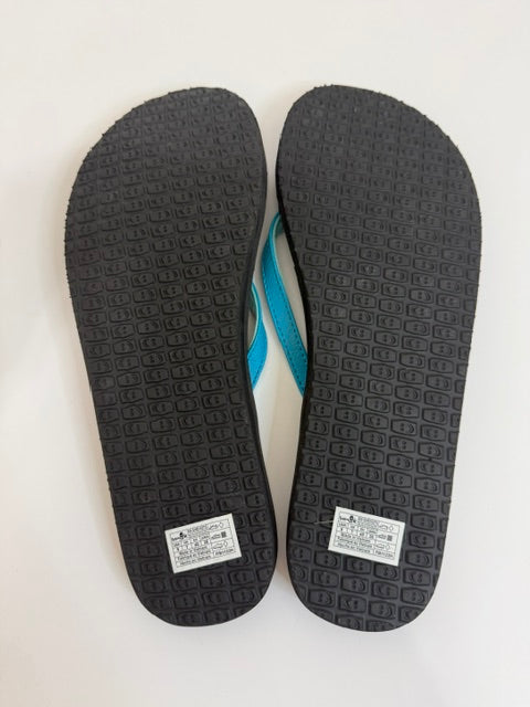 Sanük Women’s Flip Flops – Black &amp; Blue Sz9 NWOT