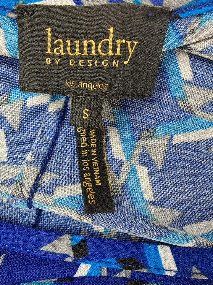 Women’s Laundry by Design Geometric Print Dress Blue Size Small