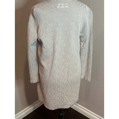 Calvin Klein Sand Long One Button Cardigan Size Small